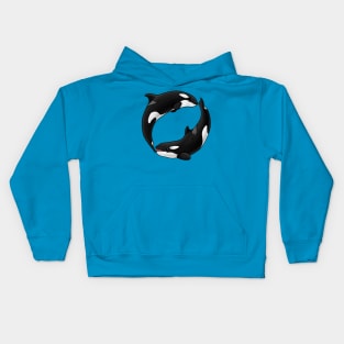 Double Orca Circle Kids Hoodie